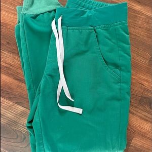 Figs Jogger Scrub Pants Hunter Green Size Small